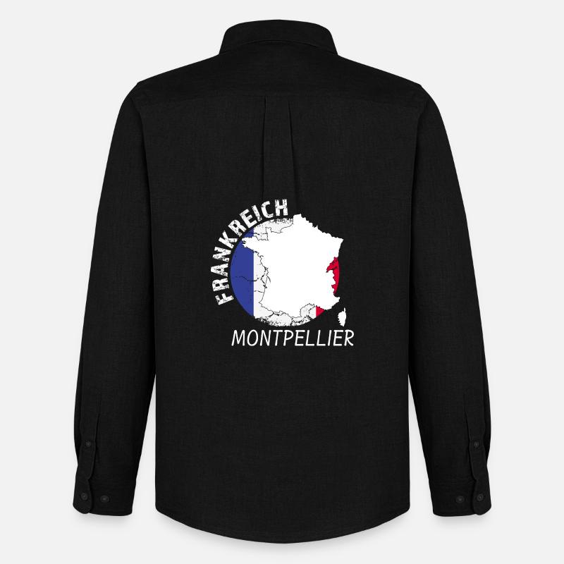 Montpellier - Männer Oxford Hemd von Stanley/Stella - Schwarz