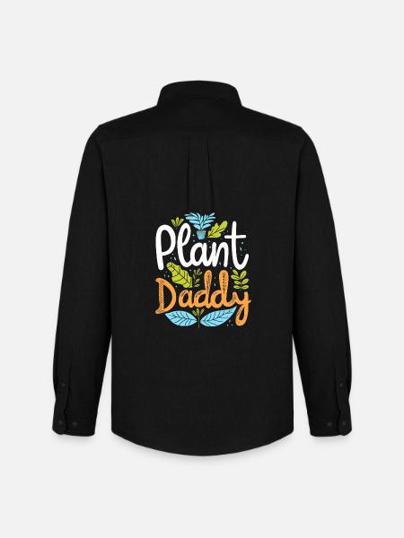 Plant Daddy – Fun Botany & Plant Lover - Men's Oxford Shirt by Stanley/Stella - black