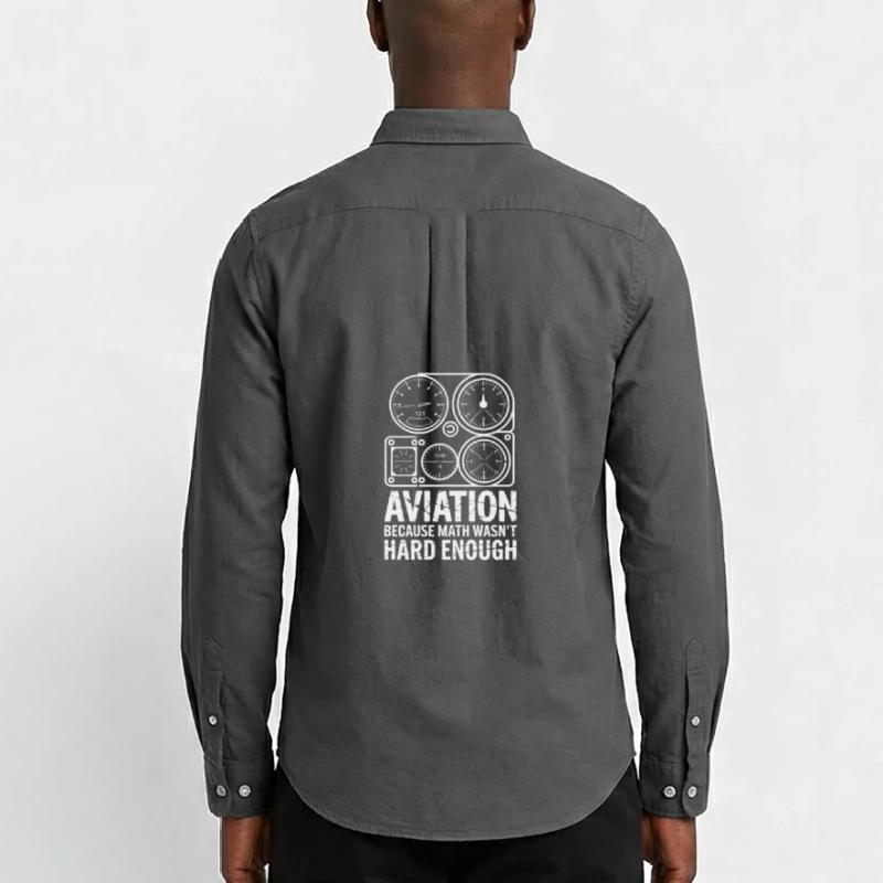 L’aviation parce que les maths n’étaient pas assez difficiles Plus drôle Chemise Oxford homme Stanley/Stella