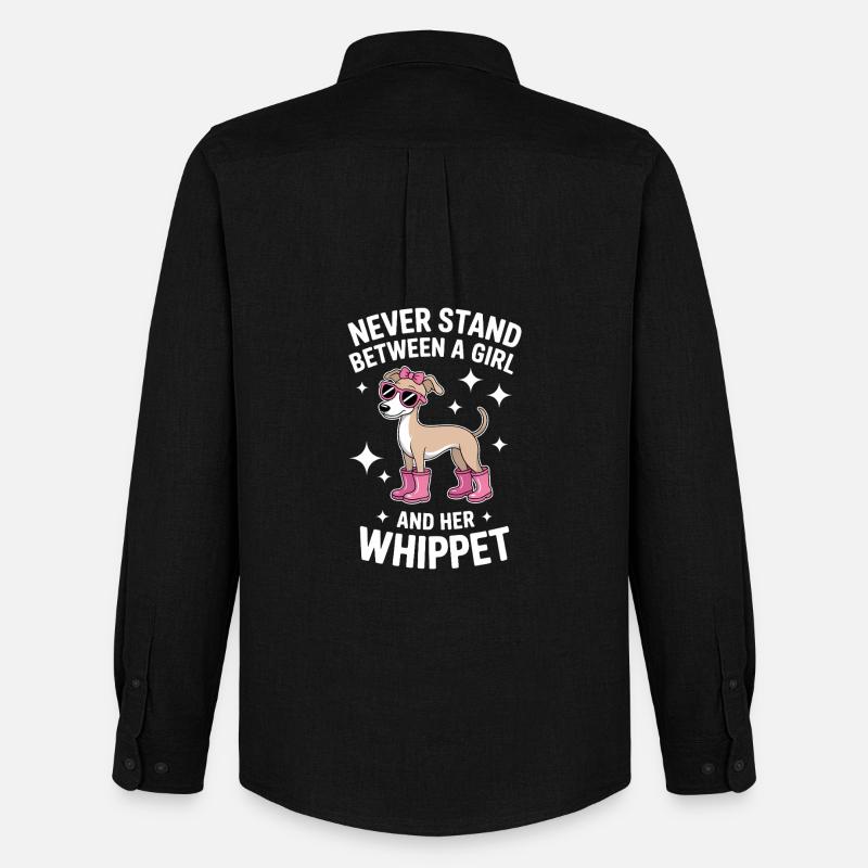 Whippet Spruch Mädchen Lustiges Whippet Geschenk - Männer Oxford Hemd von Stanley/Stella - Schwarz