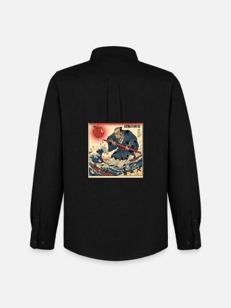 試験の終焉 Samurai Kampf Gegen Schulprüfungen - Männer Oxford Hemd von Stanley/Stella - Schwarz