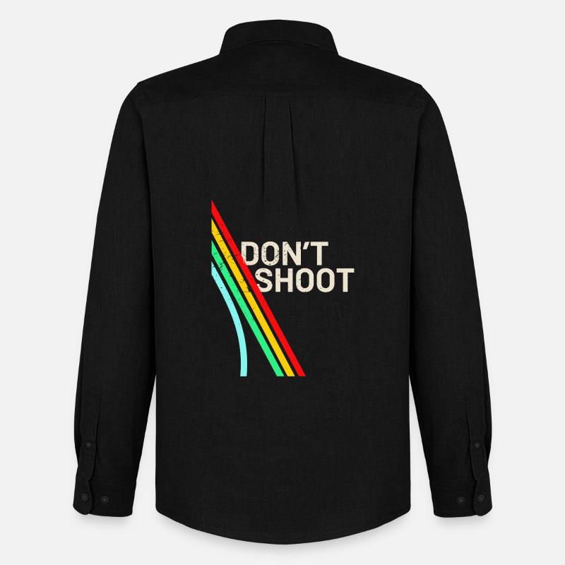 Arc Raiders - Don't Shoot - Männer Oxford Hemd von Stanley/Stella - Schwarz