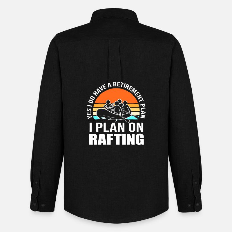 Paddelboot Kajakfahren Kajak Rafting - Männer Oxford Hemd von Stanley/Stella - Schwarz