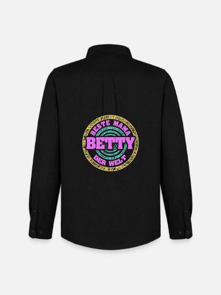 Mère Betty - Chemise Oxford homme Stanley/Stella - noir
