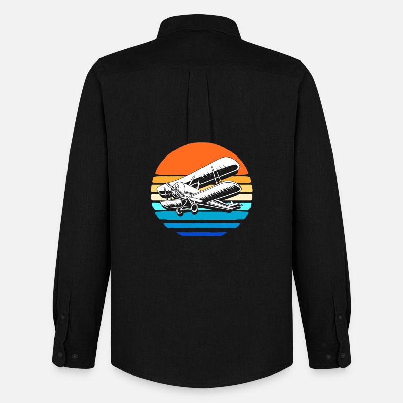Modellflugzeug Modellflug - Männer Oxford Hemd von Stanley/Stella - Schwarz