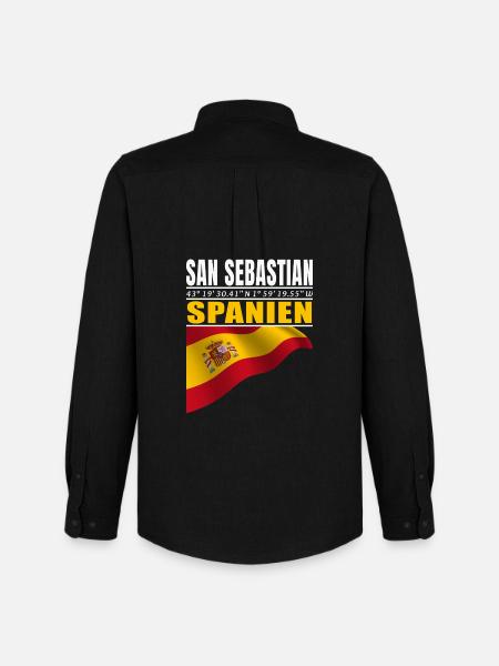 San Sebastian - Men's Oxford Shirt by Stanley/Stella - black