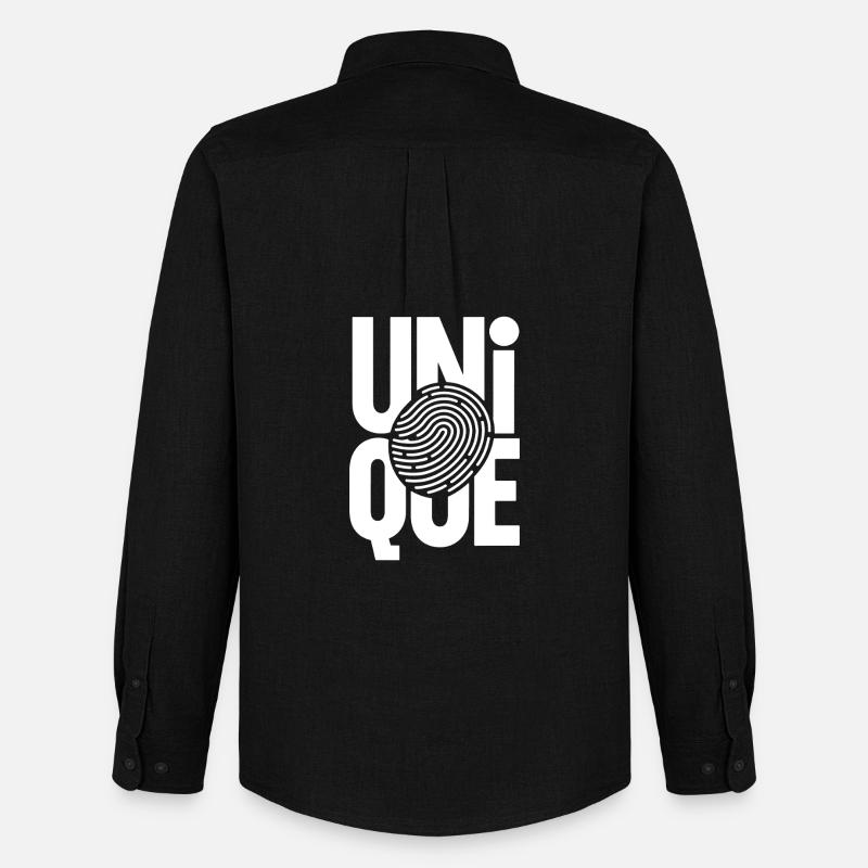 unique unique unique self-worth unique - Men's Oxford Shirt by Stanley/Stella - black