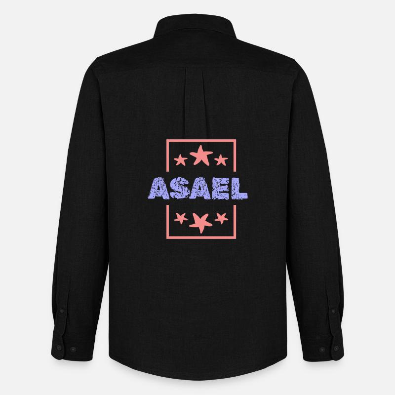 Asael Asael - Männer Oxford Hemd von Stanley/Stella - Schwarz