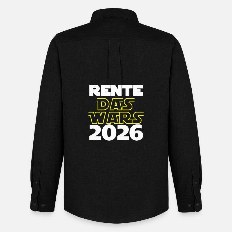 Rente 2026 das wars - Männer Oxford Hemd von Stanley/Stella - Schwarz