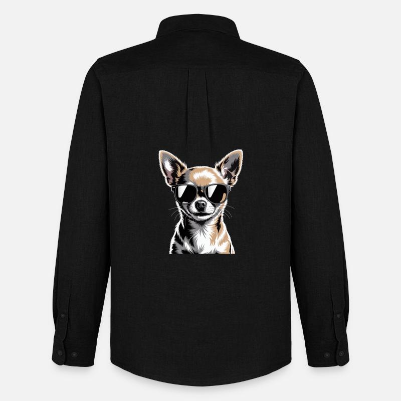 Chihuahua - Männer Oxford Hemd von Stanley/Stella - Schwarz
