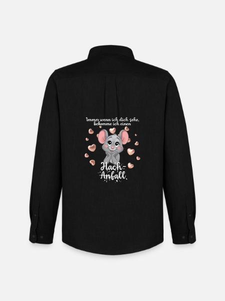 Sweet Mouse has a Hach seizure. - Men's Oxford Shirt by Stanley/Stella - black