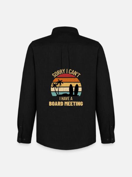 Surfer-Surfer-Dad-lustiges Surfbrett-Treffen - Männer Oxford Hemd von Stanley/Stella - Schwarz