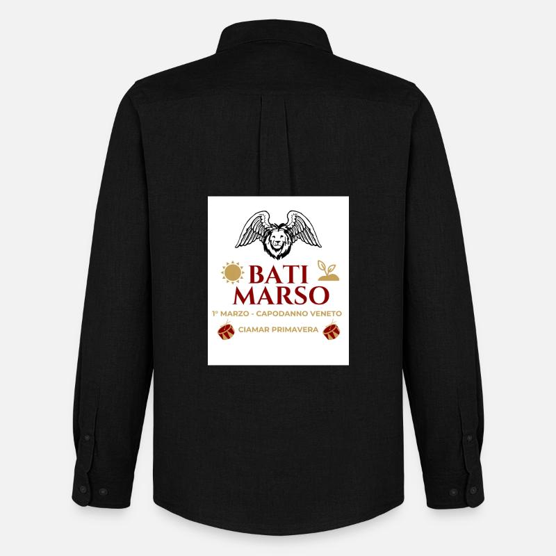 Bati Marso – Silvester-Veneto - Männer Oxford Hemd von Stanley/Stella - Schwarz
