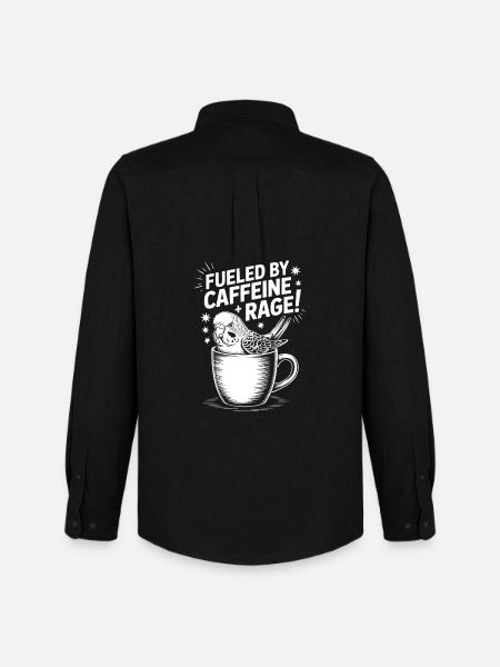Coffee Sayings Caffeine Funny Coffee Gift - Men's Oxford Shirt by Stanley/Stella - black