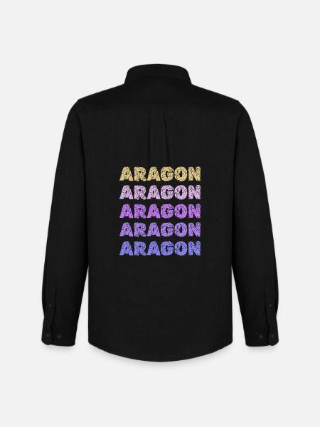 Aragon als Aragon - Männer Oxford Hemd von Stanley/Stella - Schwarz