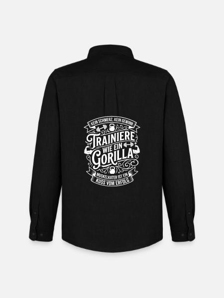 Train like a gorilla - Men's Oxford Shirt by Stanley/Stella - black