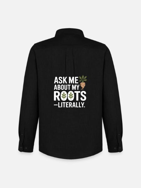 Certified Clinical Botanical Root Expert Apparel  - Men's Oxford Shirt by Stanley/Stella - black