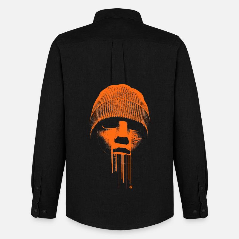 Beanie Rebell - Männer Oxford Hemd von Stanley/Stella - Schwarz
