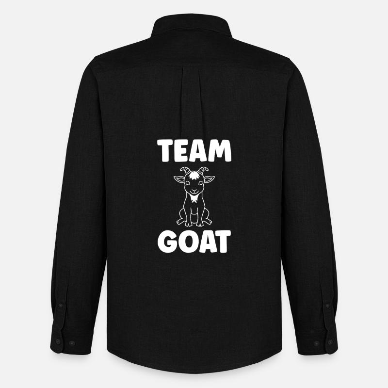 Team GOAT Chèvre Logo - Männer Oxford Hemd von Stanley/Stella - Schwarz