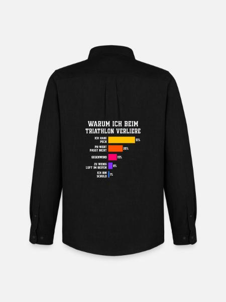 Why I lose at triathlon Triathlon - Men's Oxford Shirt by Stanley/Stella - black