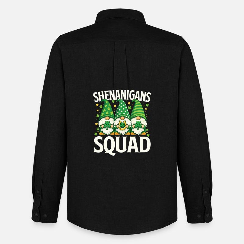 Shenanigans-Mannschaft St Patrick's Irish - Männer Oxford Hemd von Stanley/Stella - Schwarz