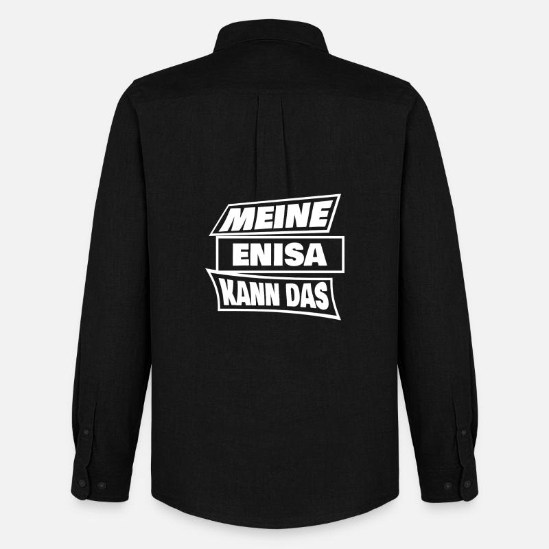 Enisa - Männer Oxford Hemd von Stanley/Stella - Schwarz