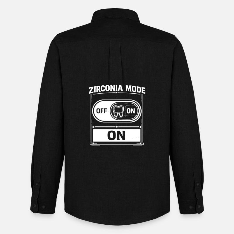 Zahntechniker – Zirconia Mode - Männer Oxford Hemd von Stanley/Stella - Schwarz