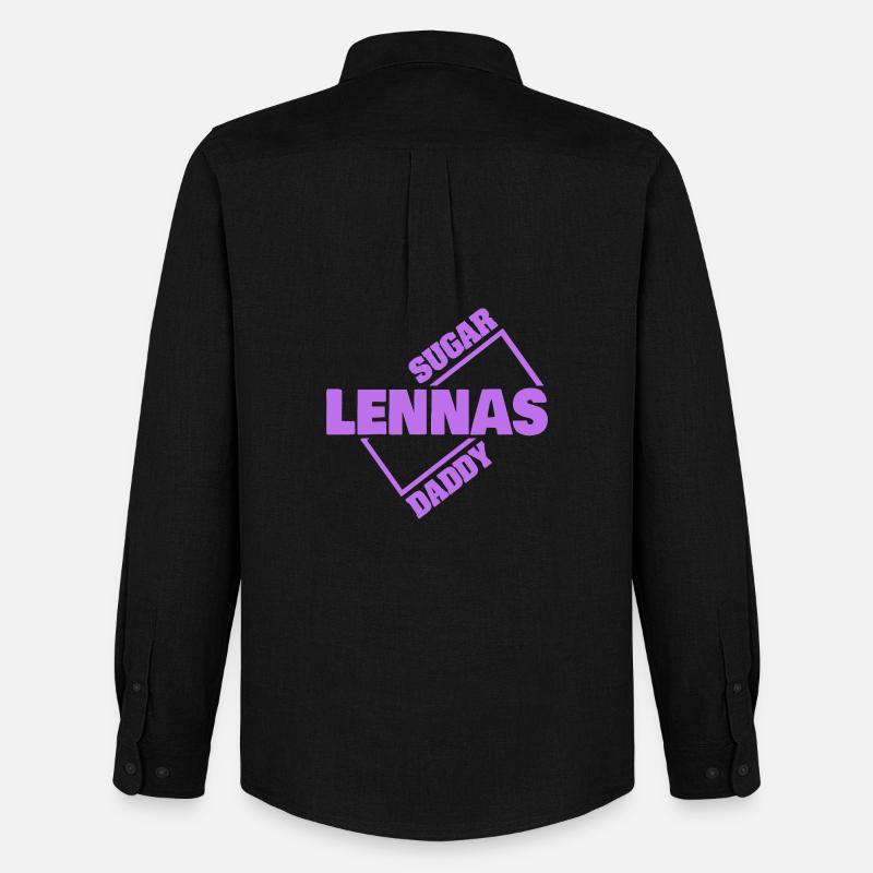Lennas - Männer Oxford Hemd von Stanley/Stella - Schwarz