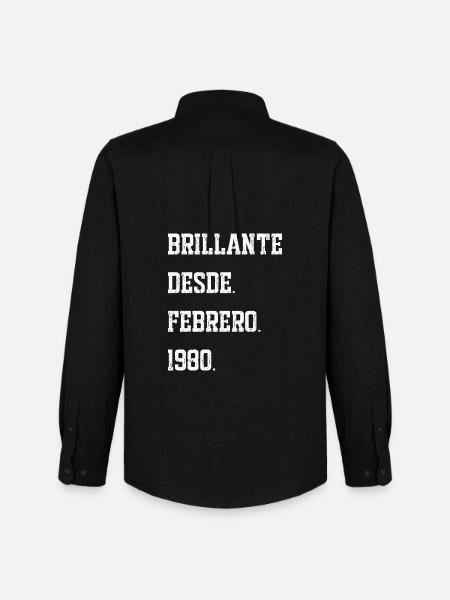 Birthdays, February 1980 - Men's Oxford Shirt by Stanley/Stella - black