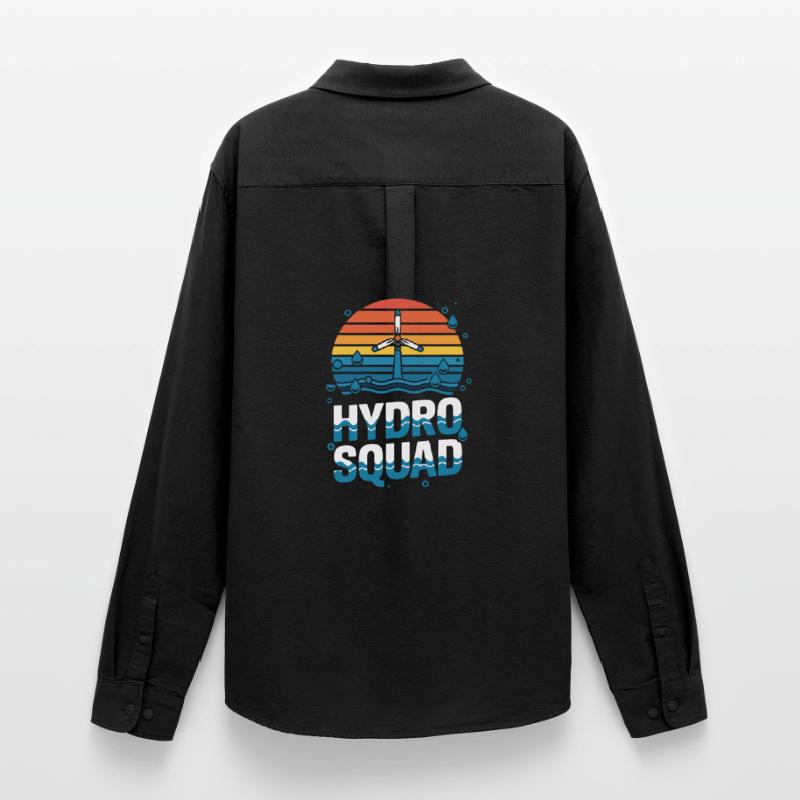 Hydro Squad Hydropower Team Renewable Energy Men's Oxford Shirt by Stanley/Stella