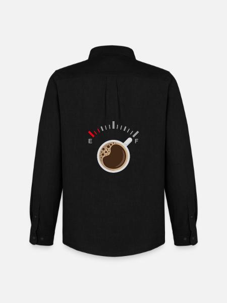 Full of Coffee - Men's Oxford Shirt by Stanley/Stella - black
