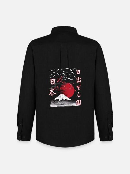 Japan Vintage Land of the Rising Sun - Men's Oxford Shirt by Stanley/Stella - black