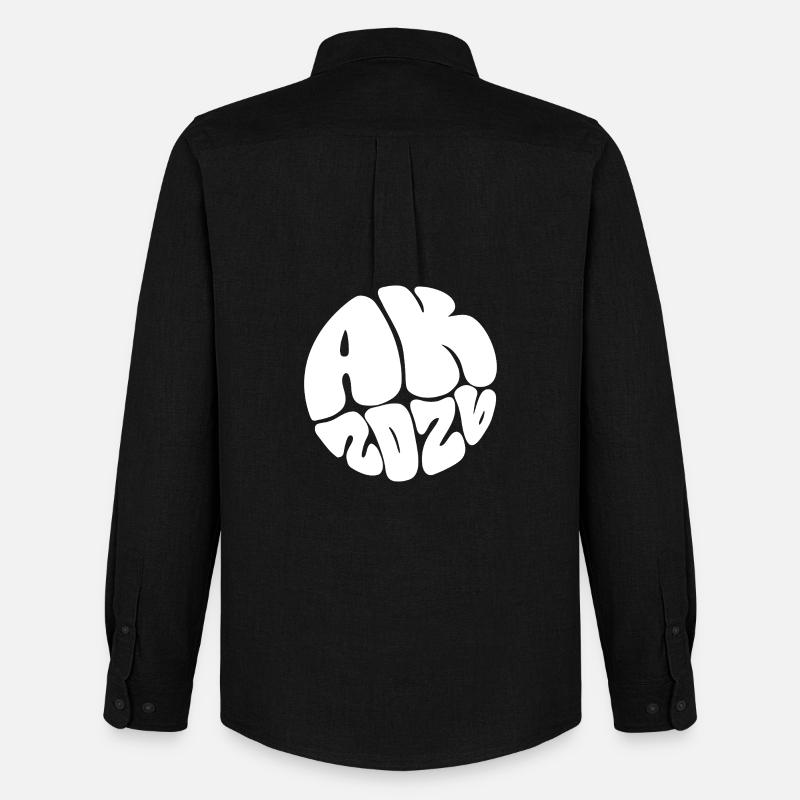 Ape Mind Bubble Art - Männer Oxford Hemd von Stanley/Stella - Schwarz