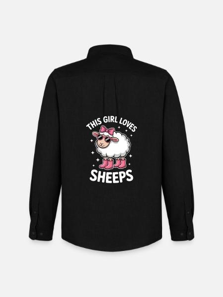 Sheep Sayings Sheep Funny Sheep Gift - Men's Oxford Shirt by Stanley/Stella - black