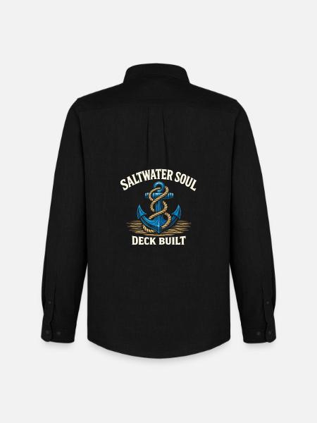Seemannschaftsgeschenk Für Deckhand Ocean Work - Männer Oxford Hemd von Stanley/Stella - Schwarz