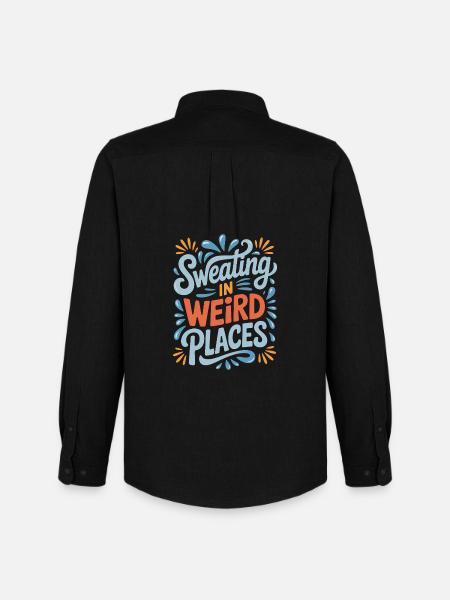 Sweating Sayings Funny Sweating Gift - Men's Oxford Shirt by Stanley/Stella - black