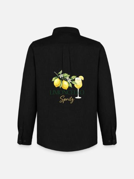 Limoncello Spritz – Summer Drink Lemon Design - Men's Oxford Shirt by Stanley/Stella - black