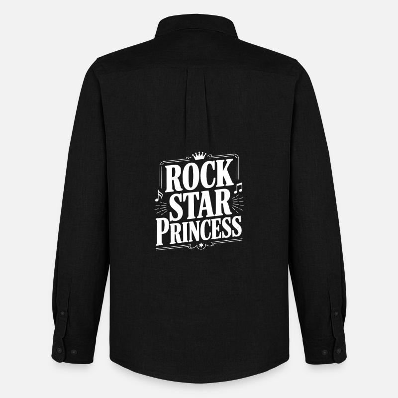 Rock Star Princess - Männer Oxford Hemd von Stanley/Stella - Schwarz