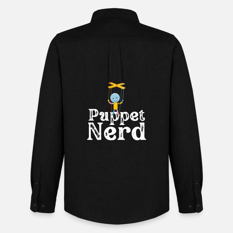 Puppet Nerd Marionette - Männer Oxford Hemd von Stanley/Stella - Schwarz