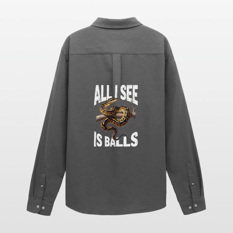 Python roi Serpents Amateurs de terrarium Python Chemise Oxford homme Stanley/Stella