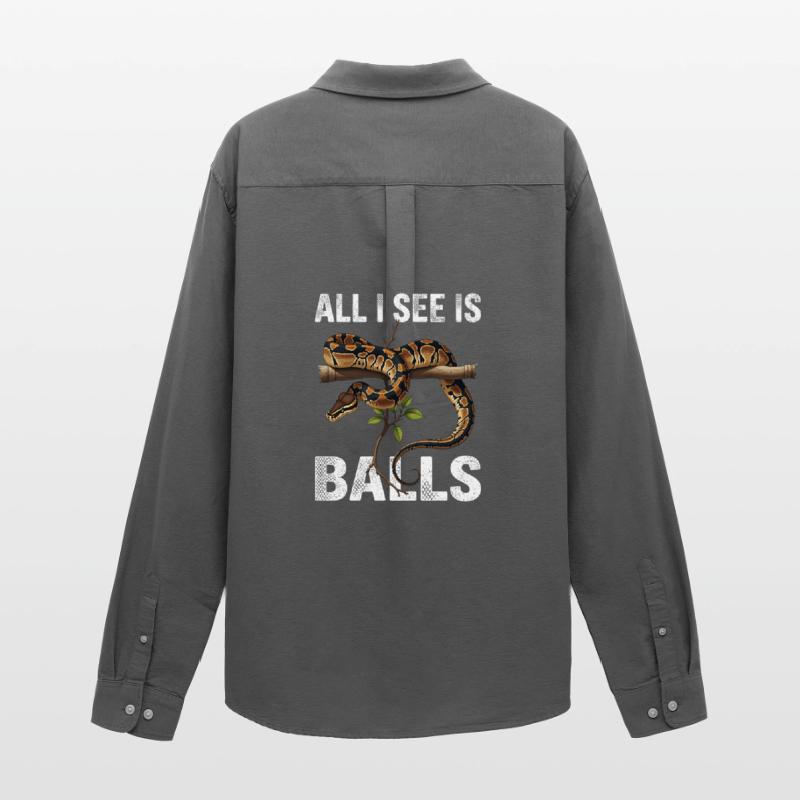 King Python Snakes Lover Terrarium Python Men's Oxford Shirt by Stanley/Stella