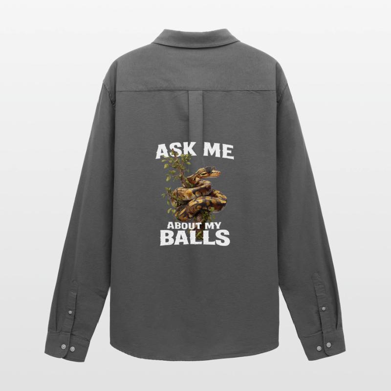 King Python Snakes Lover Terrarium Python Men's Oxford Shirt by Stanley/Stella