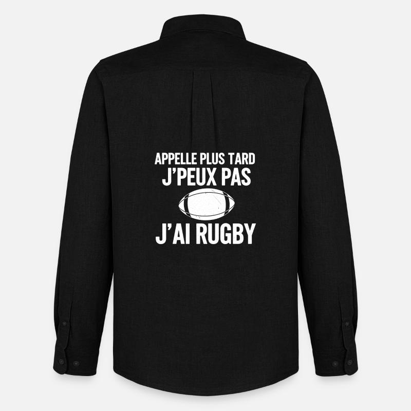 Später Rugby-Ruf - Männer Oxford Hemd von Stanley/Stella - Schwarz