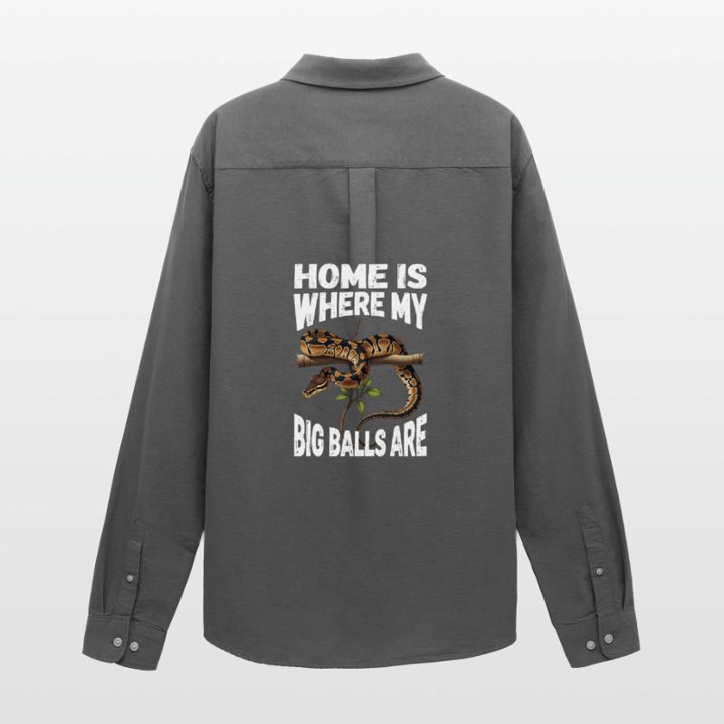 King Python Snakes Lover Terrarium Python Men's Oxford Shirt by Stanley/Stella