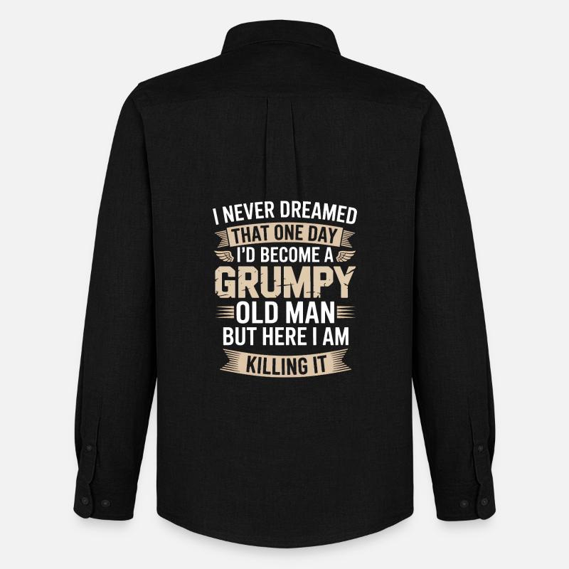 Grumpy Old Man: Killing It - Chemise Oxford homme Stanley/Stella - noir