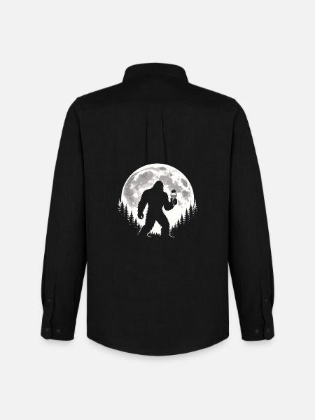 Bigfoot Eiscreme - Men's Oxford Shirt by Stanley/Stella - black