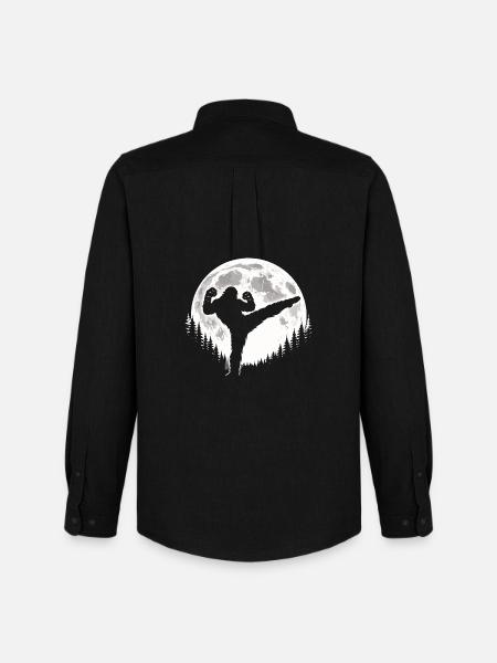 Bigfoot Kickboxing - Men's Oxford Shirt by Stanley/Stella - black