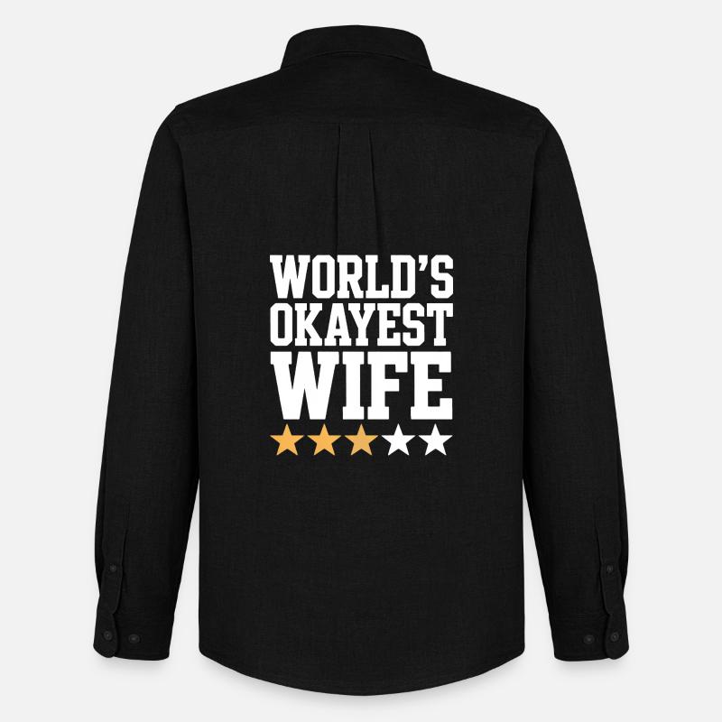 Die beste Ehefrau der Welt Tee - Männer Oxford Hemd von Stanley/Stella - Schwarz