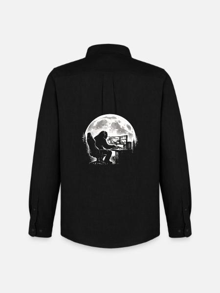 Bigfoot Gamer - Men's Oxford Shirt by Stanley/Stella - black