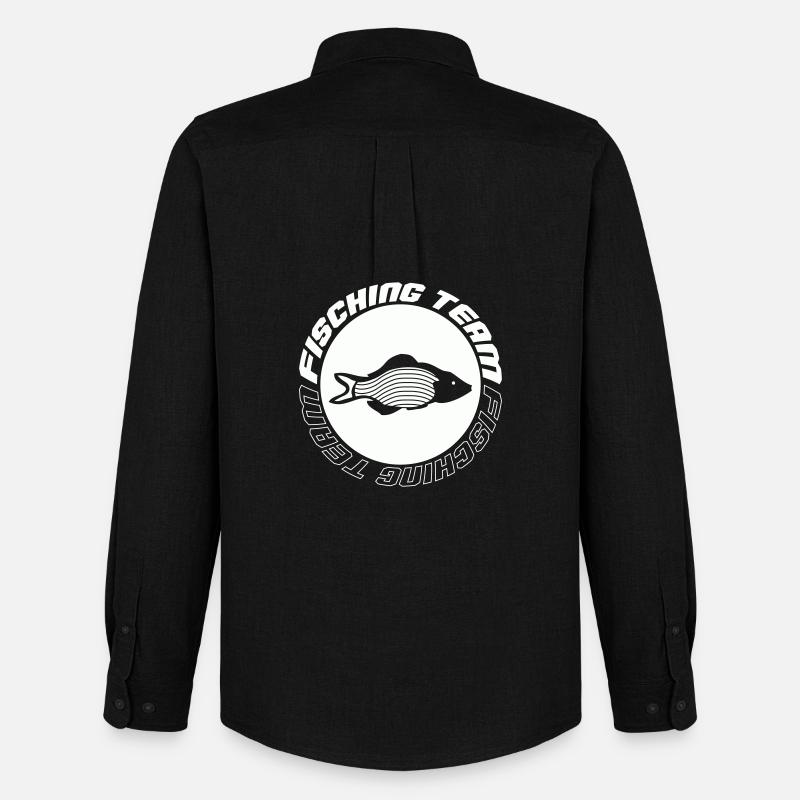 Fishing Team - Männer Oxford Hemd von Stanley/Stella - Schwarz